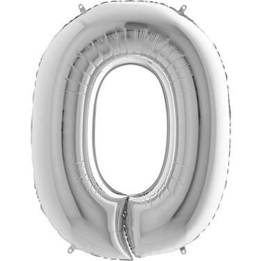 40'' FOLYO BALON RAKAM -0- GÜMÜŞ
