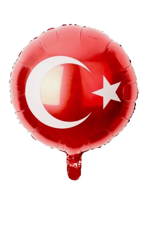 18'' YUVARLAK TÜRK BAYRAĞI